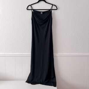 GFF 90s Y2K Gianfranco Ferré little black geometrical length dress 4